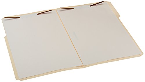 Eco-Friendly Basics Manila File Folders with Fasteners for Organized Filing, for Daily Use