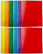 Basics Heavy Duty Plastic Folders with 2 Pockets for Documents, for Daily Use