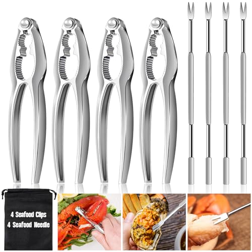Modern 8 Pcs Lobster Crackers and Picks Set, Crab Leg Cracker Essentials